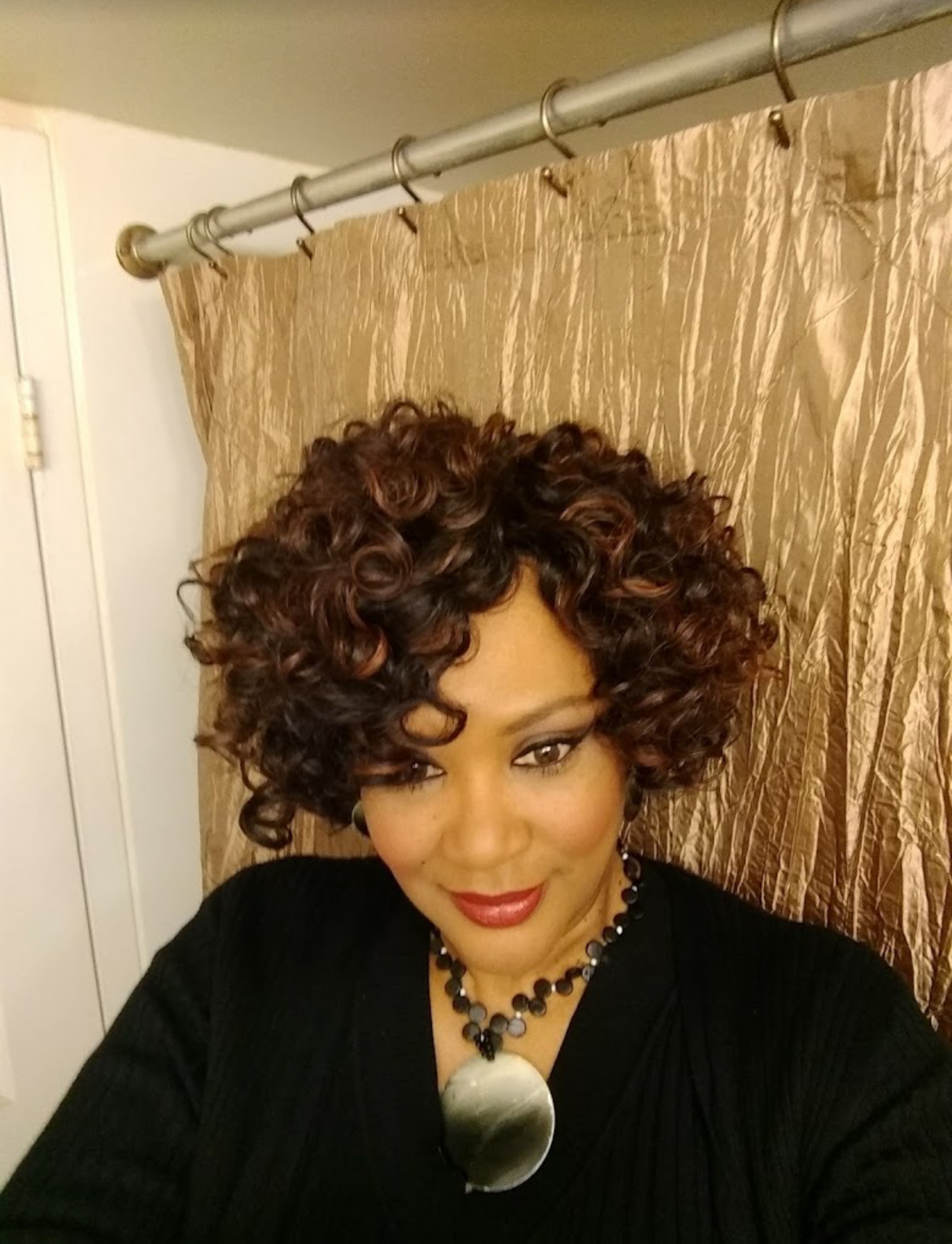 Curly crochet short cut — Gege Hair Salon, Schaumburg